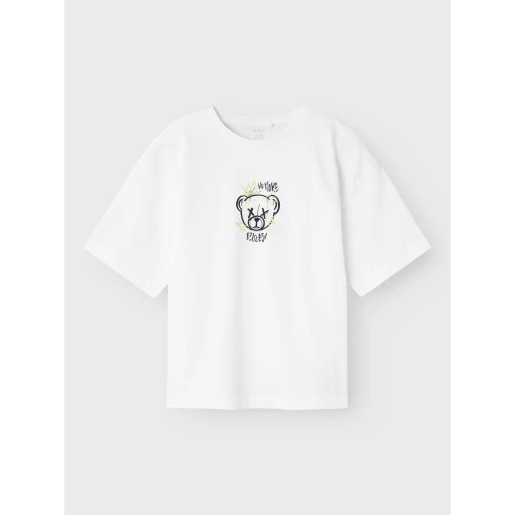 T Shirt Somos Bright White fra Name It