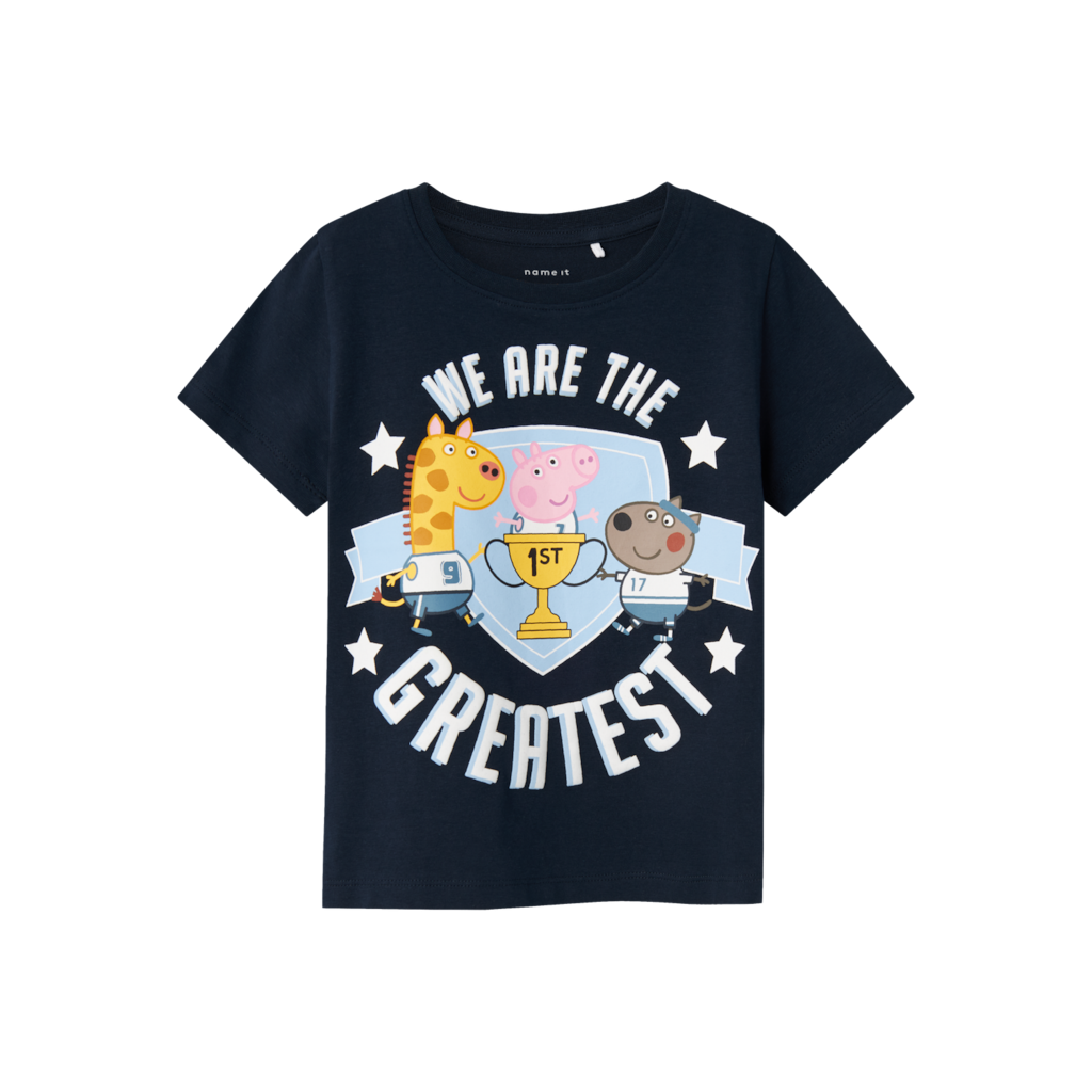 Gustav Gris T Shirt Mikhail Dark Sapphire fra Name It