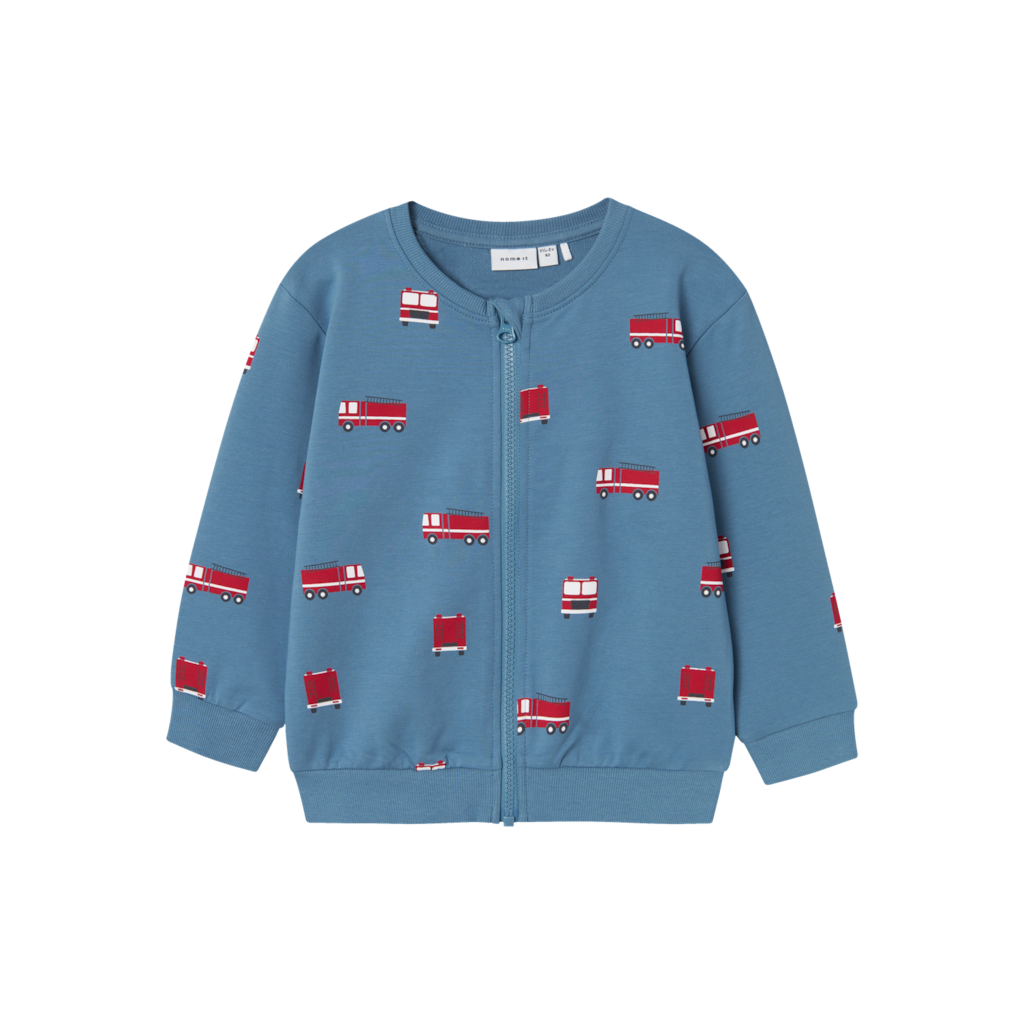 Sweat Cardigan Fobjorn Provincial Blue fra Name It