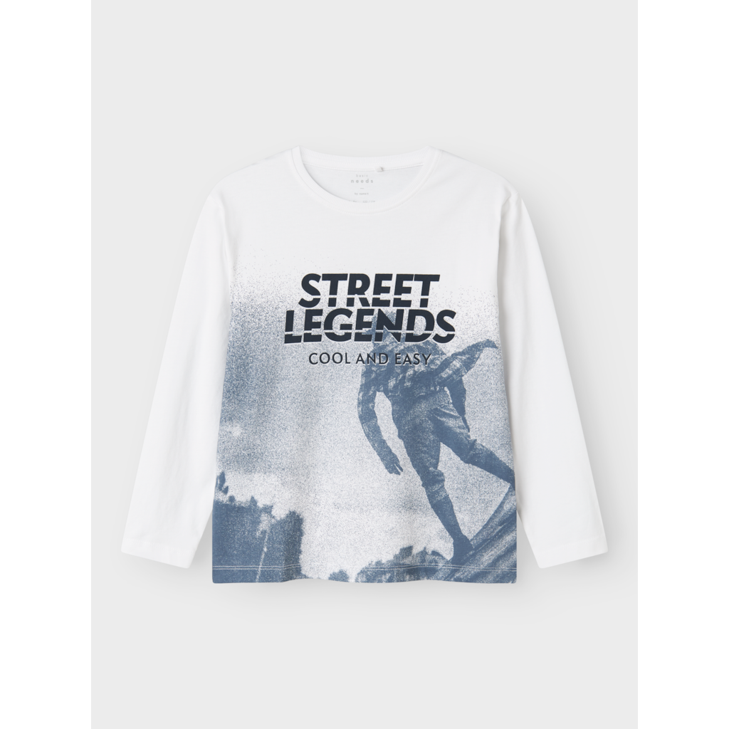 Bluse Valiant Bright White fra Name It