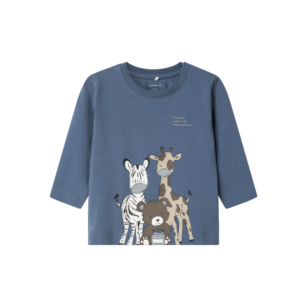 Langærmet Bluse Tumo China Blue fra Name It
