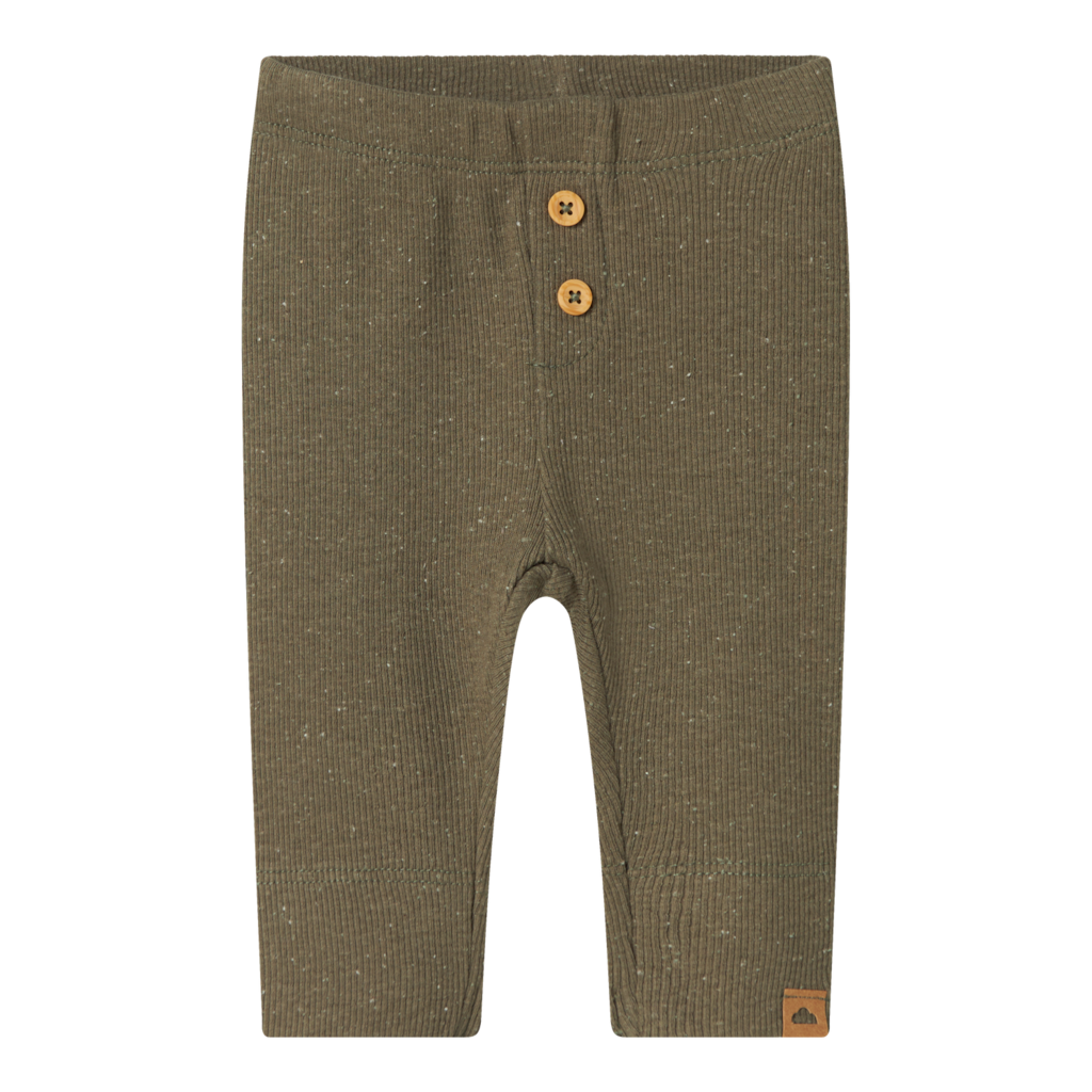 Rib Leggings Bryan Dusty Olive fra Name It