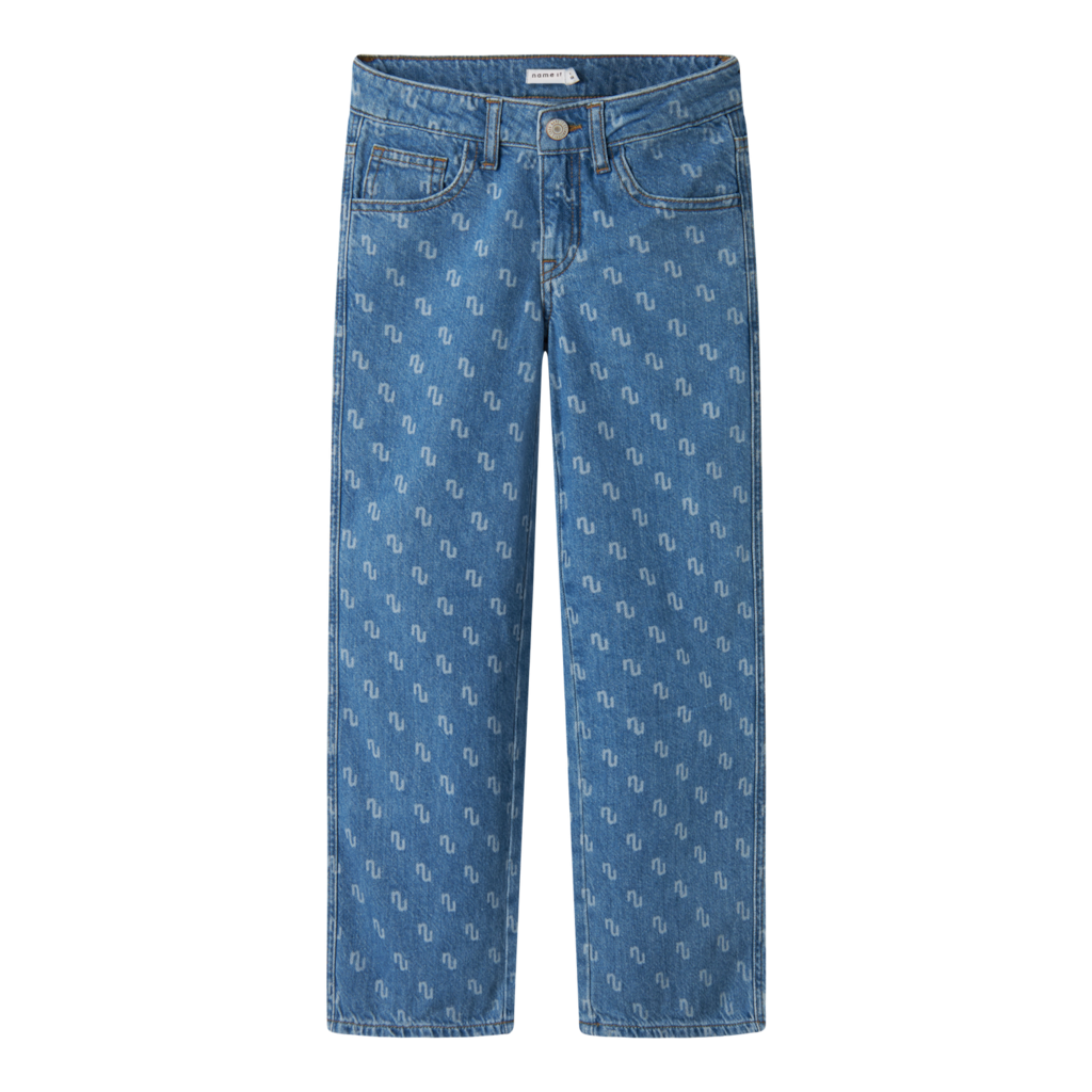 Brede Jeans Rose Medium Blue Denim fra Name It