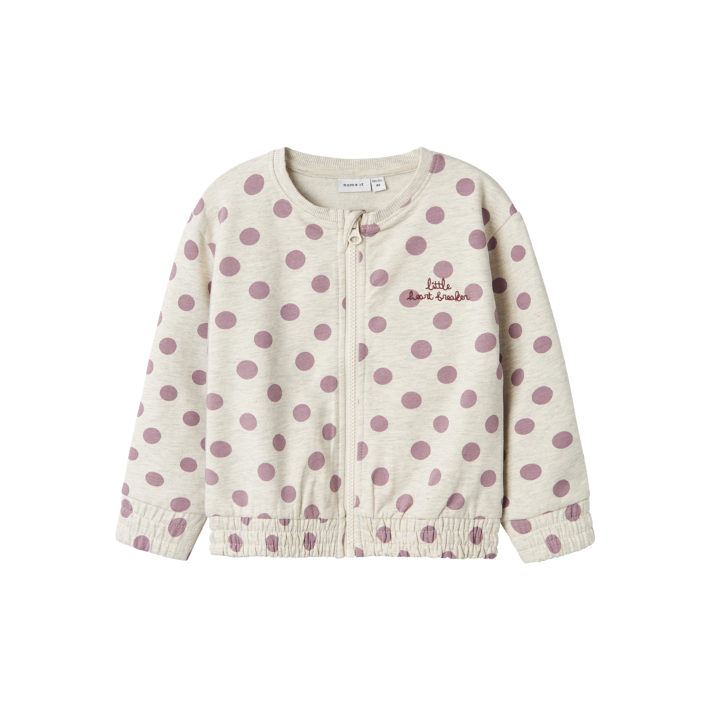 Sweat Cardigan Tenja Peyote Melange fra Name It