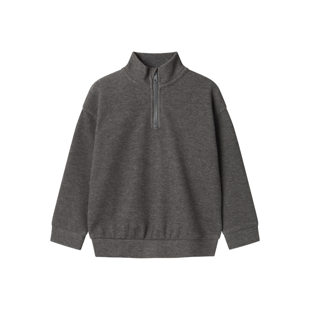 Sweatshirt Tammes Dark Grey Melange fra Name It