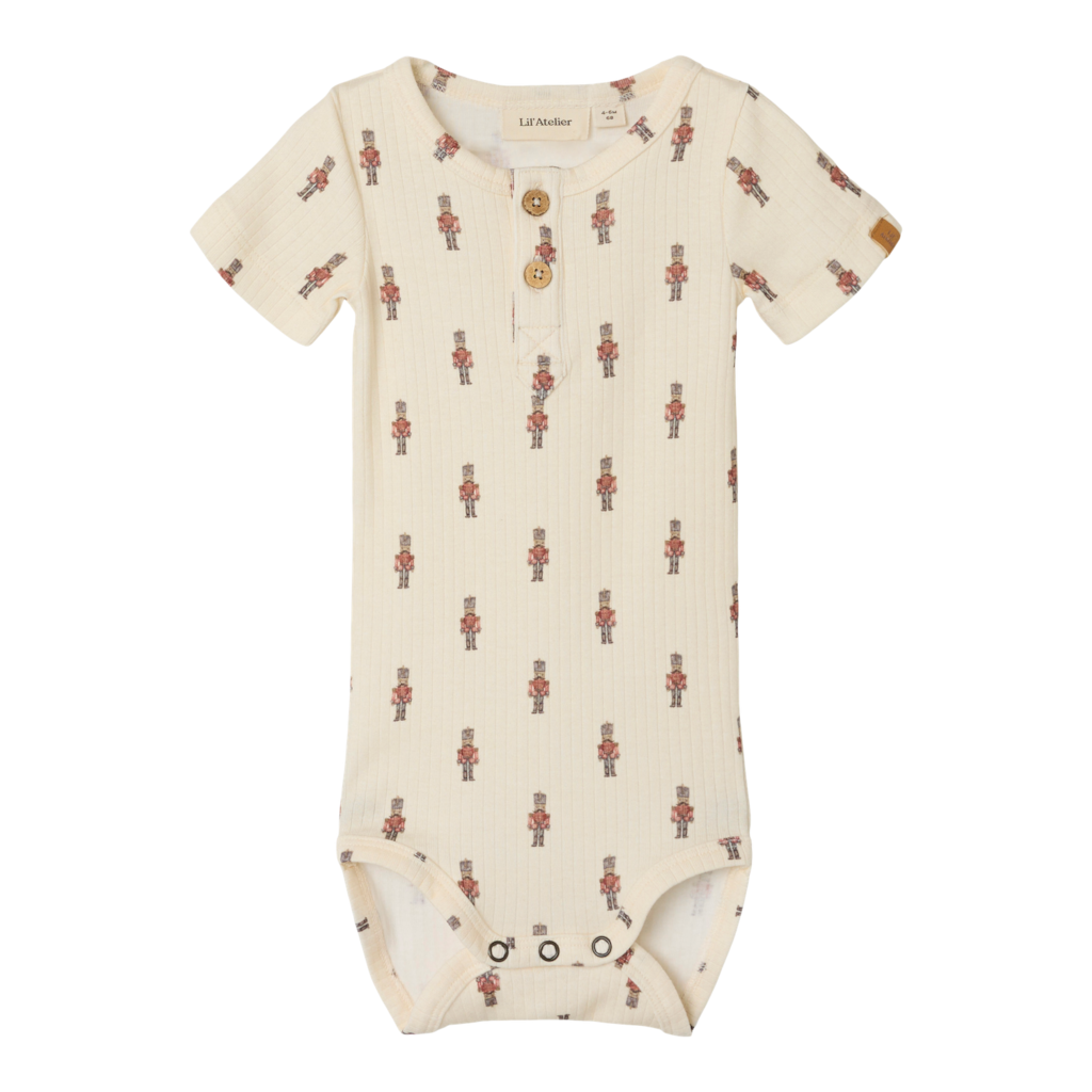 Kortærmet Body Gio Turtledove fra Lil Atelier