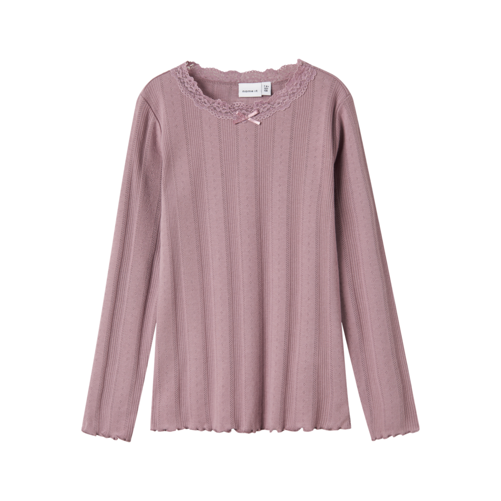 Hulmønster Bluse Freda Elderberry fra Name It