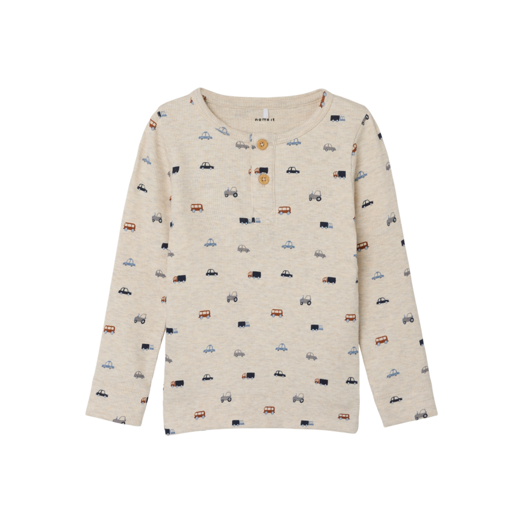 Rib Bluse Dabu Peyote Melange fra Name It
