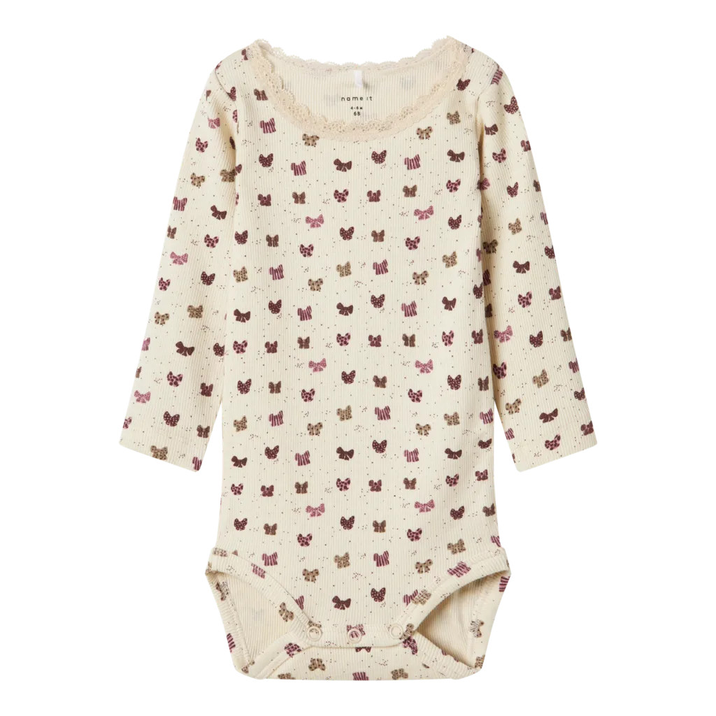 Langærmet Body Ribow Summer Sand fra Name It