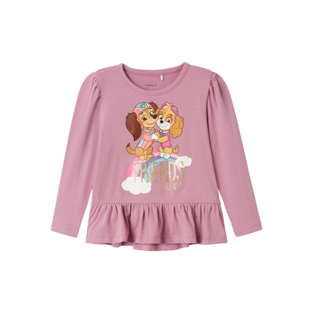 Paw Patrol Bluse Narras Mauve Orchid fra Name It