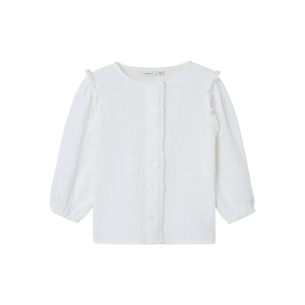 Skjorte Loreen Bright White fra Name It