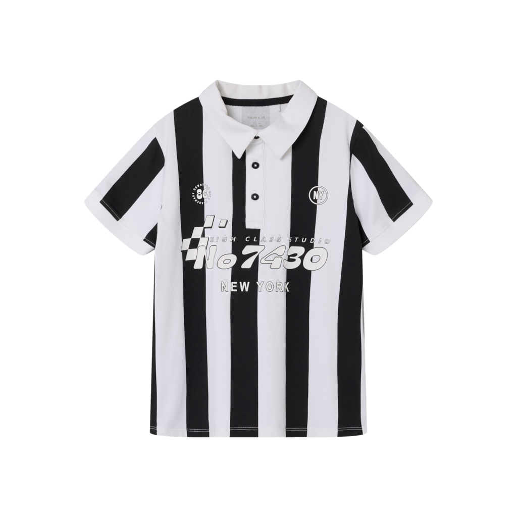 Polo T Shirt Nema Bright White fra Name It