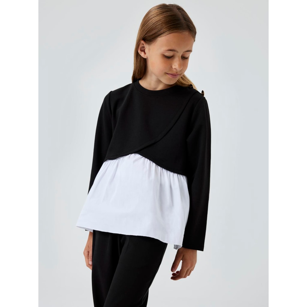 Nellia Langærmet Bluse Black fra Name It
