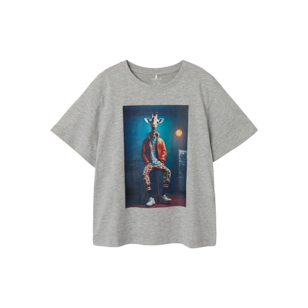 T Shirt Orla Grey Melange fra Name It