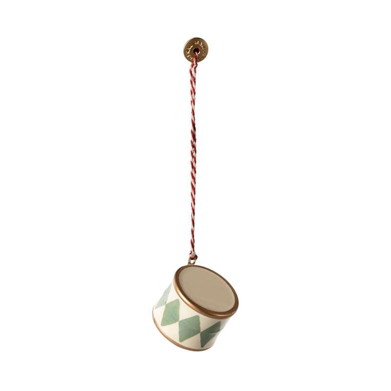 Juleornament I Metal   Tromme   Lille   Mint fra Maileg