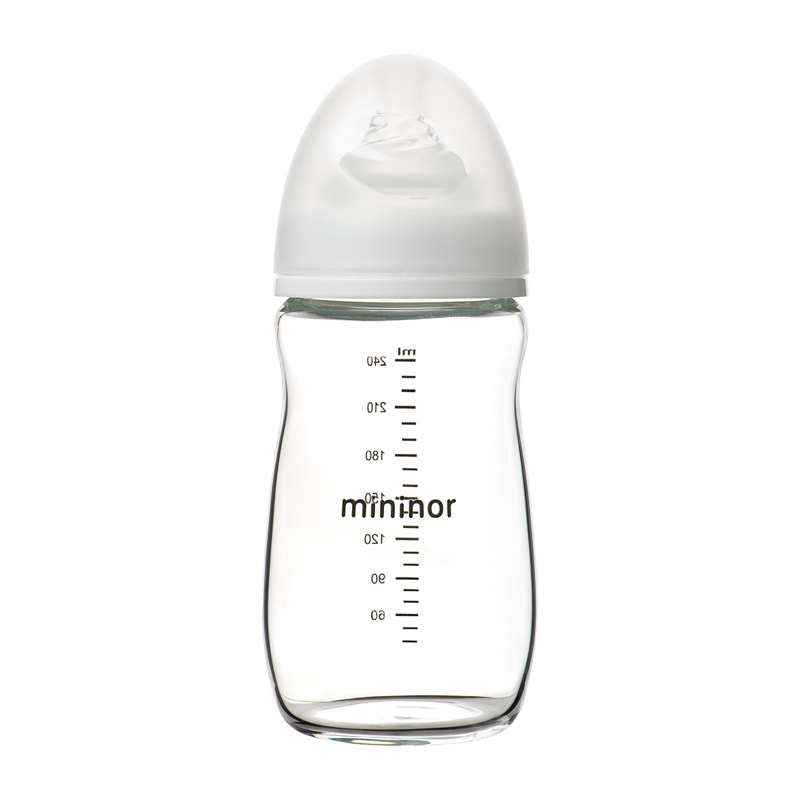 Sutteflaske   Glas   240ml   0m+ fra Mininor