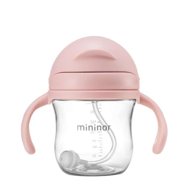 Sugerørskop   Tritan   220ml   Rosa fra Mininor