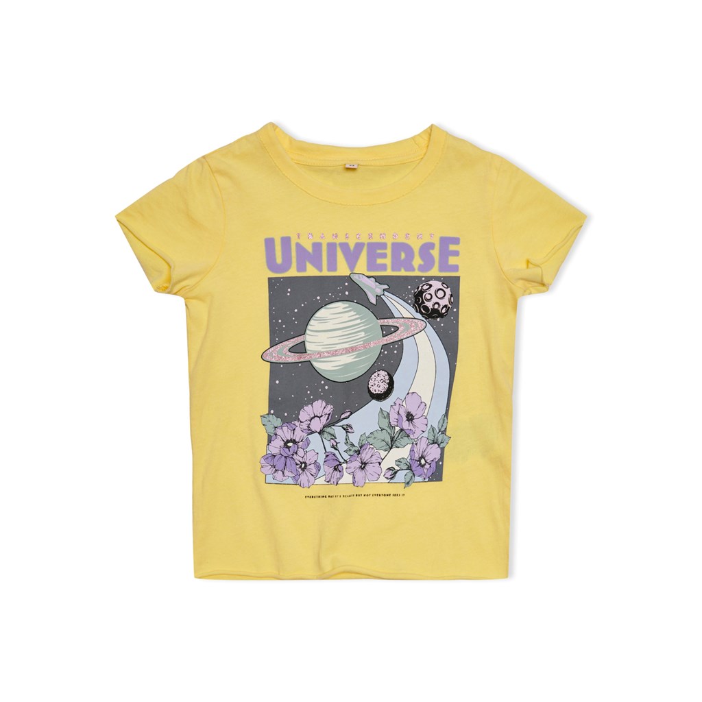 Kortærmet T Shirt Lucy Lemon Drop fra Only Kids