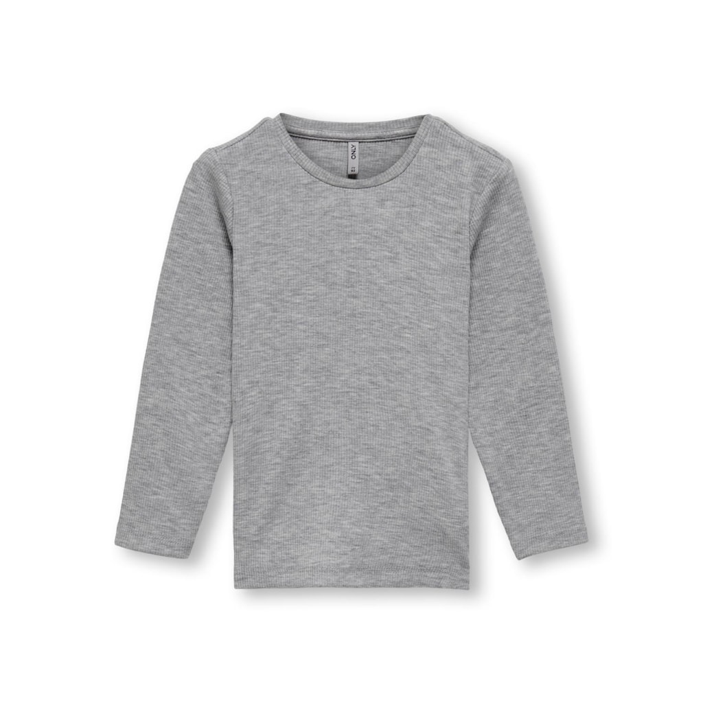 Langærmet Bluse Clean Light Grey Melange fra Only Kids