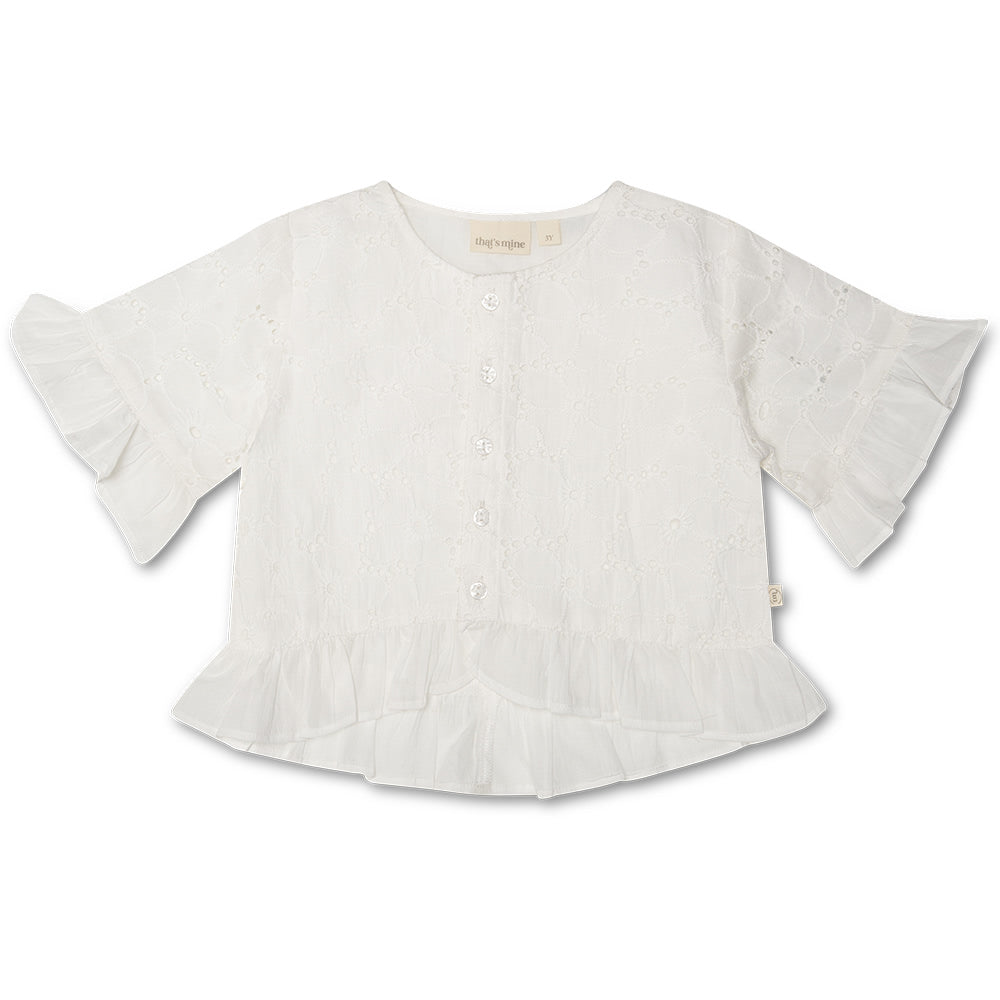 Ibbi Skjorte   Brilliant White   80cm   12m fra That's Mine