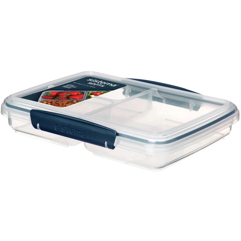 Madopbevaring   Multi Split   820ml   Dark Blue fra Sistema