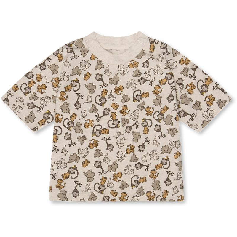 Palle Oversized T Shirt   Jungle Friends   68cm   6m fra That's Mine