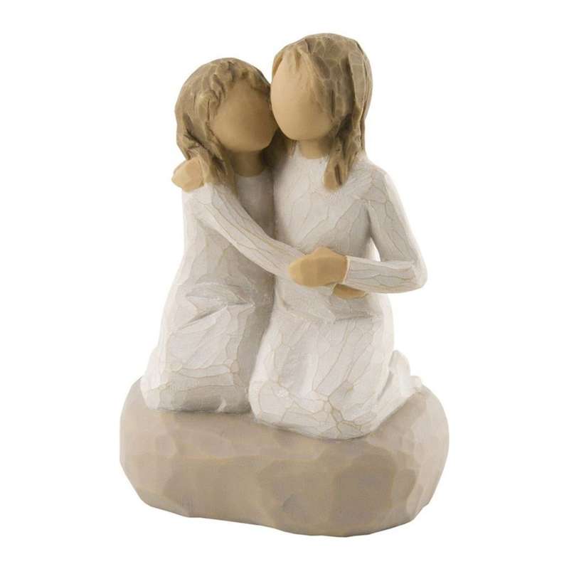 Sister Mine Figur (krammende Søstre) fra Willow Tree