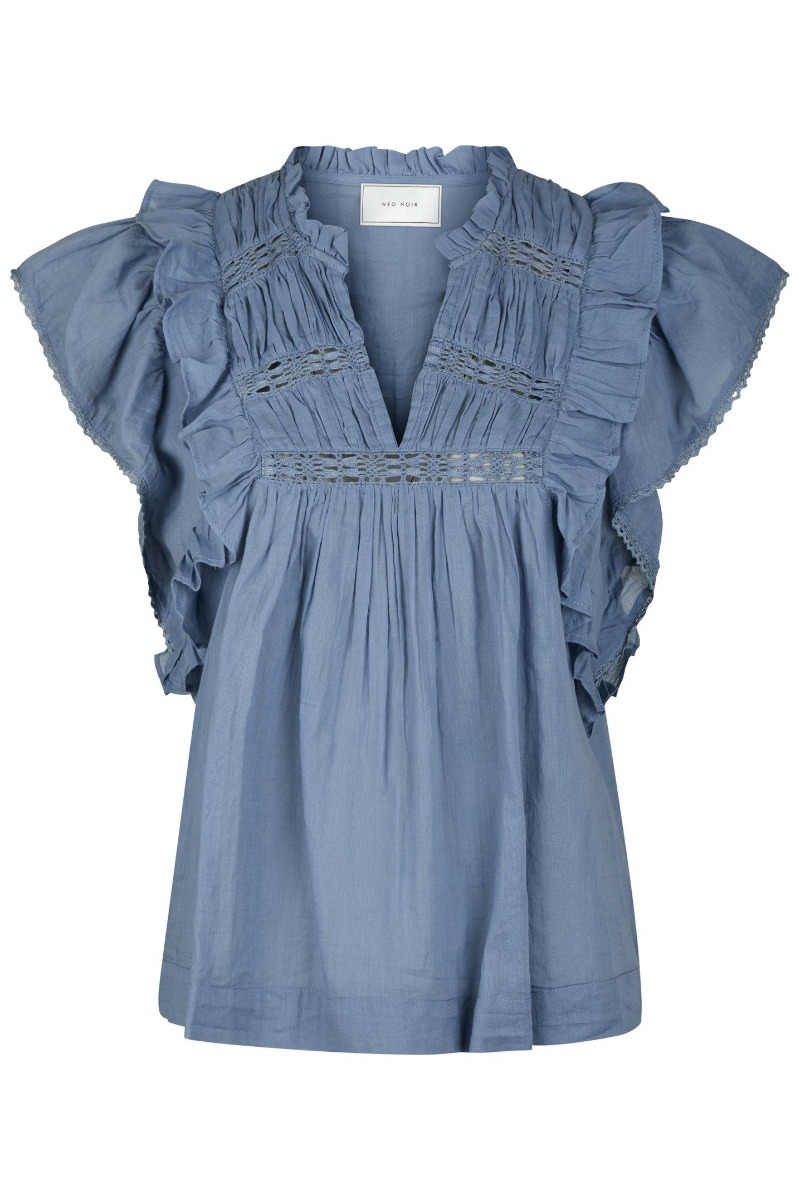 Top   Jayla S Voile Top   Smoke Blue (levering Slut April) fra Neo Noir