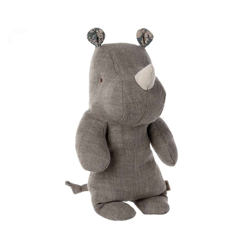 Safari Friends   Lille Næsehorn Bamse   Grå fra Maileg