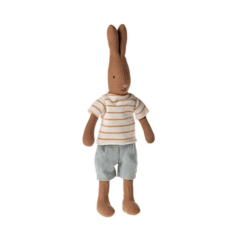 Kanin   Str. 1   Brun   T Shirt Og Shorts fra Maileg