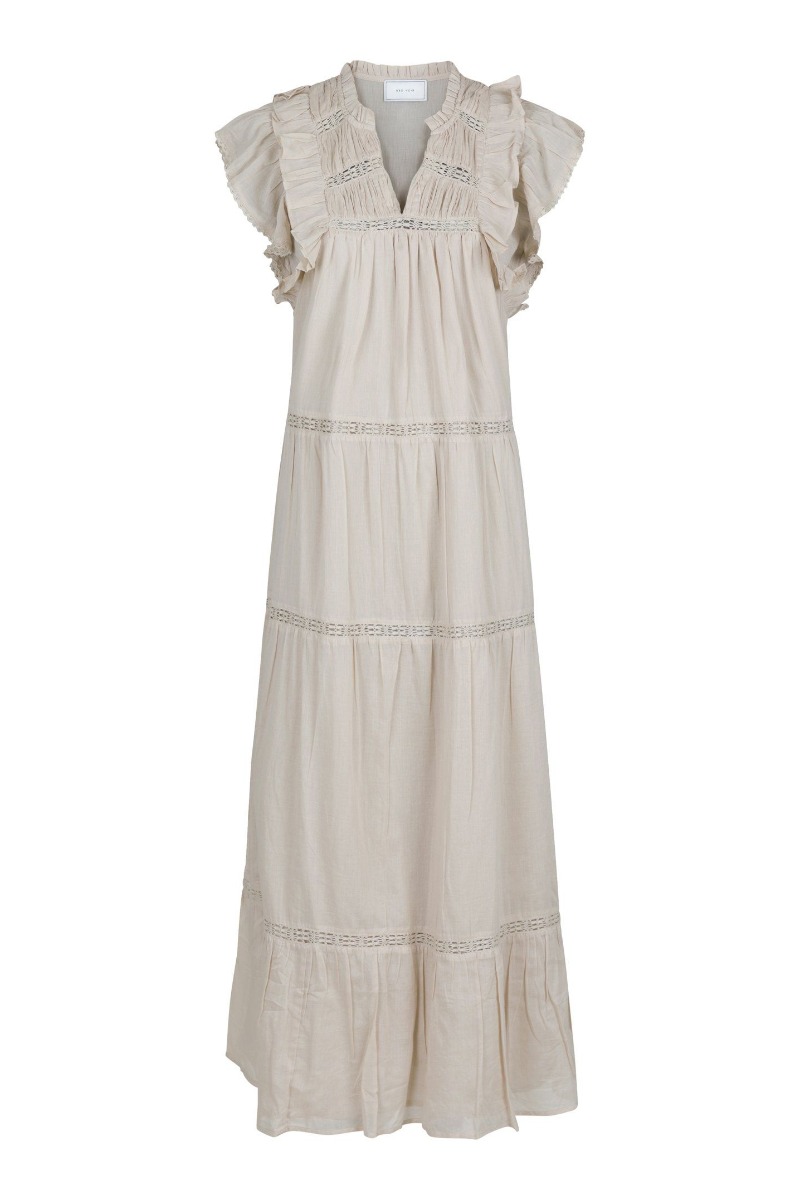 Kjole   Ankita S Voile Dress   Sand fra Neo Noir