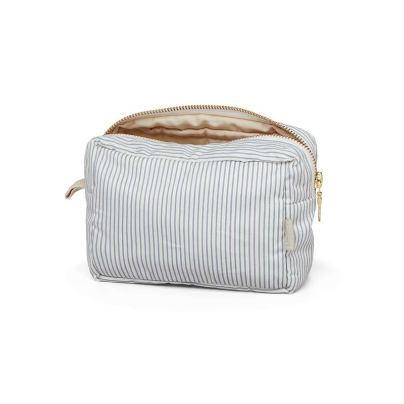 Makeup Pung   Ocs   Classic Stripes Blue Praline fra Cam Cam Copenhagen