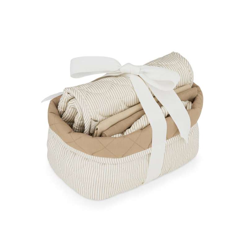 Babygavesæt   Lille   Classic Stripes Camel fra Cam Cam Copenhagen