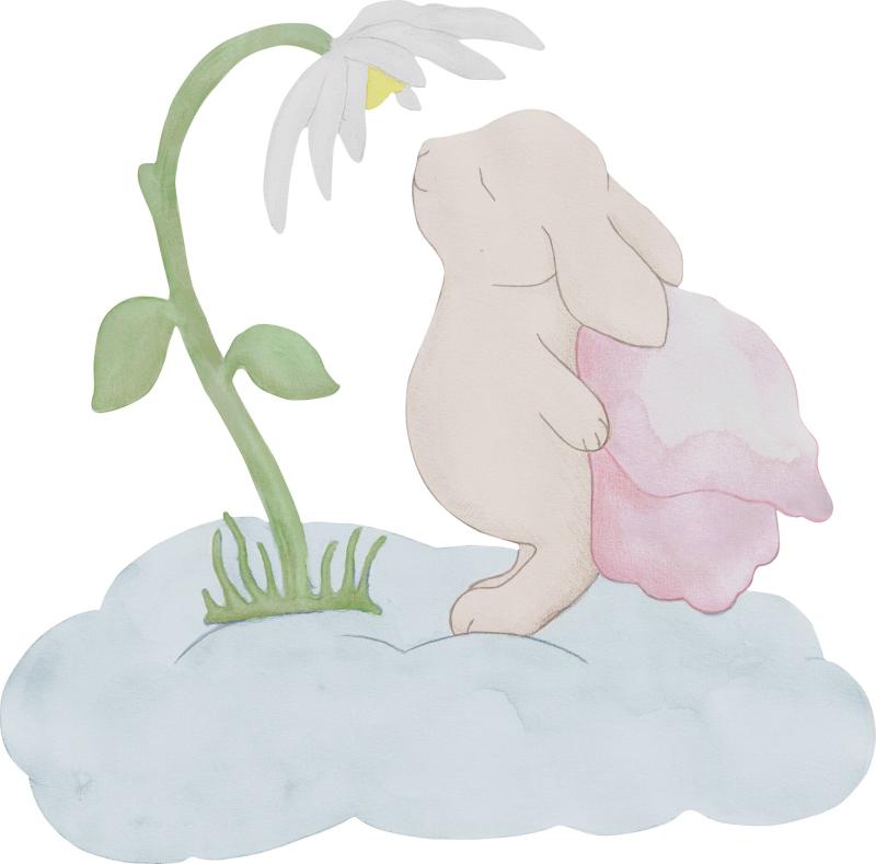 Wallsticker Marguerit   Beige fra That's Mine