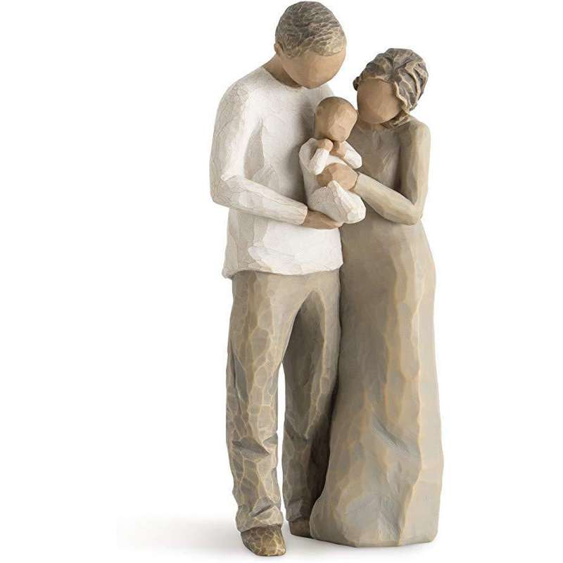 We Are Three (mor Og Far Med Baby) fra Willow Tree