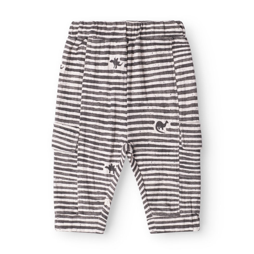 Arthur Pants   Mono Dino Stripe   68cm   6m fra That's Mine