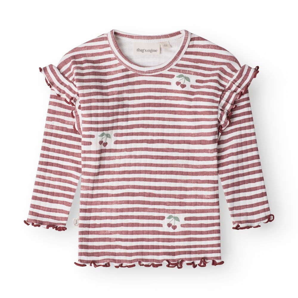 Jamilla Blouse   Love Berry Stripe   68cm   6m fra That's Mine