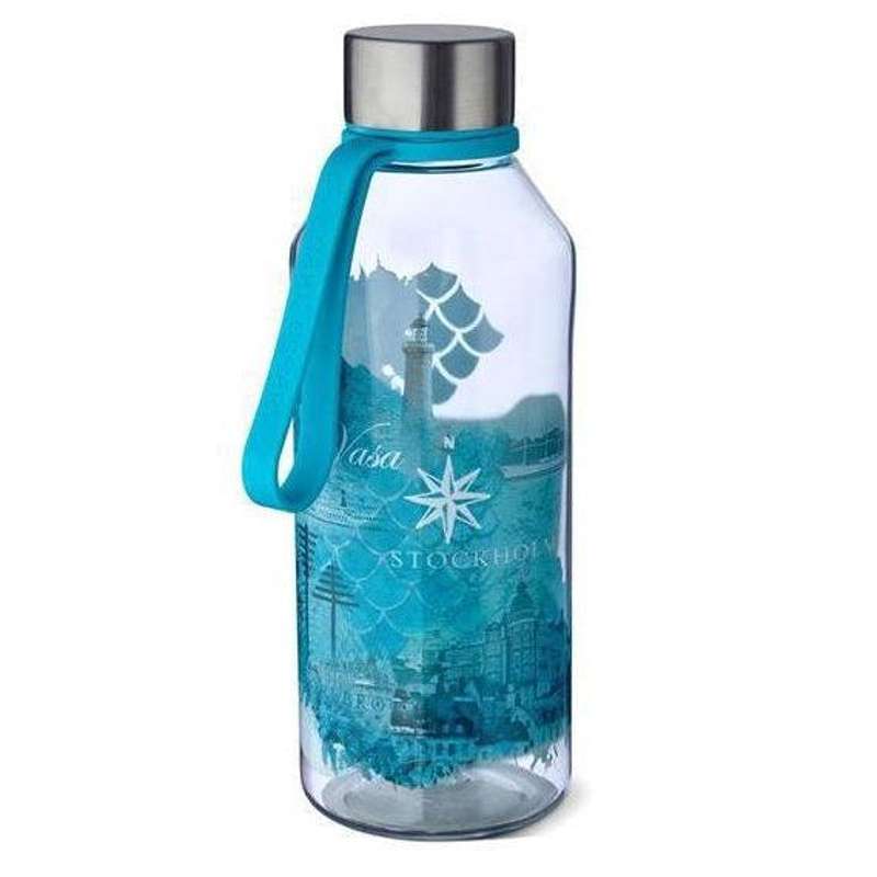 Wisdomflask Vandflaske M. Strop   0.65l   Water (turkis) fra Carl Oscar
