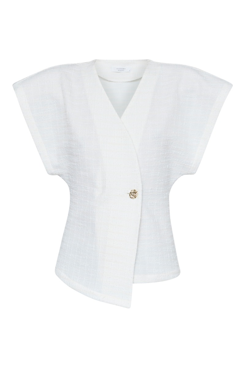 Bluse   Evela Ve   Cream fra Sisters Point
