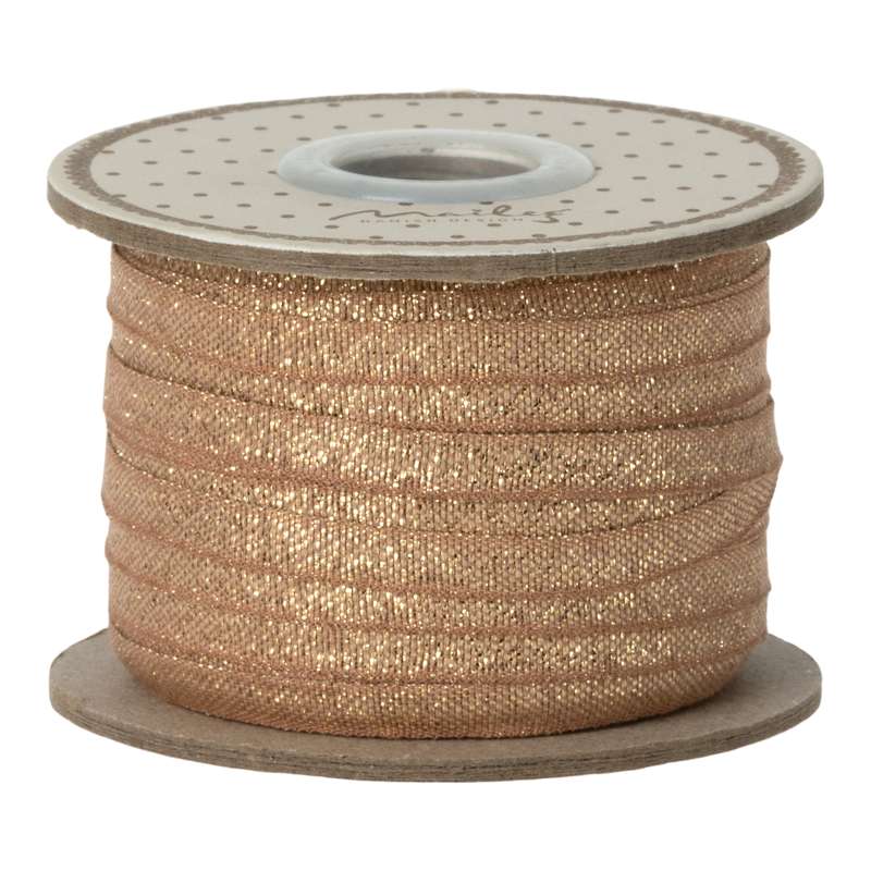 Gavebånd   Rosa Guld   25 Meter 0.6 Cm. fra Maileg