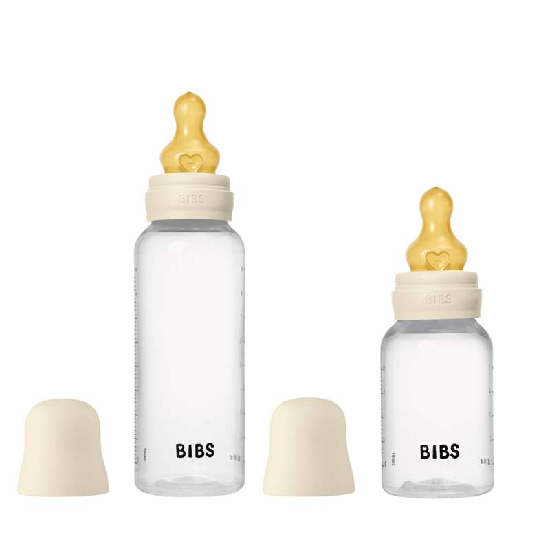 Bottle   Grow And Flow Sutteflaskesæt   Plastik   Latex Rund   150 Ml. 270 Ml.   2 Pak   Ivory fra Bibs
