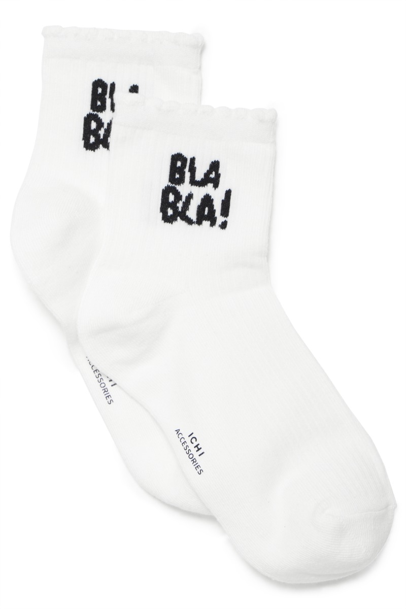 Strømper   Bianca   Cloud Dancer Black fra Ichi