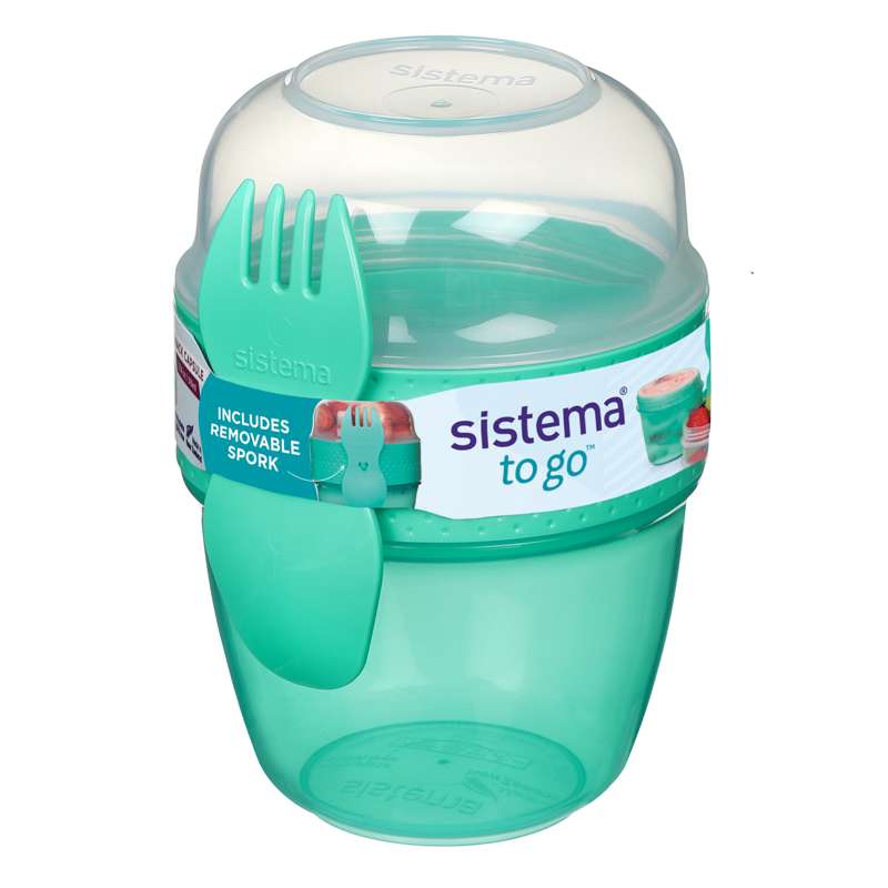 Snackboks   Snack Capsule To Go   515ml   Minty Teal fra Sistema