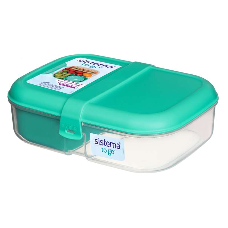 Madkasse   Ribbon Lunch   1.1l   Klar Minty Teal fra Sistema