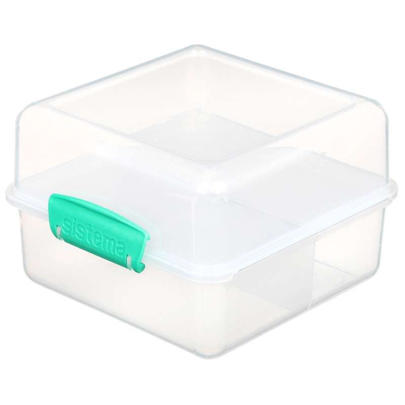 Madkasse   Lunch Cube To Go   1.4 L.   Klar Minty Teal fra Sistema