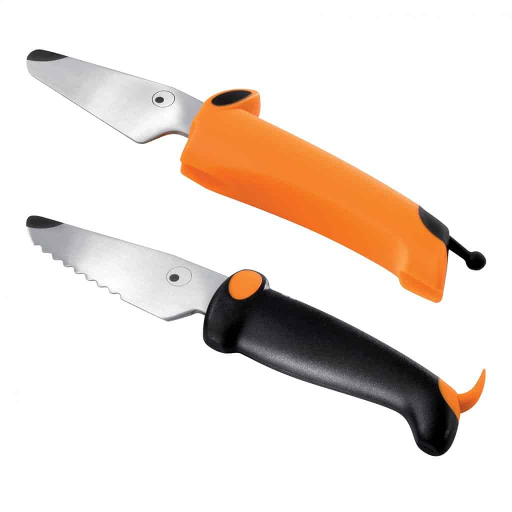 Børnekokkeknivsæt, Orange Sort fra Kinderkitchen