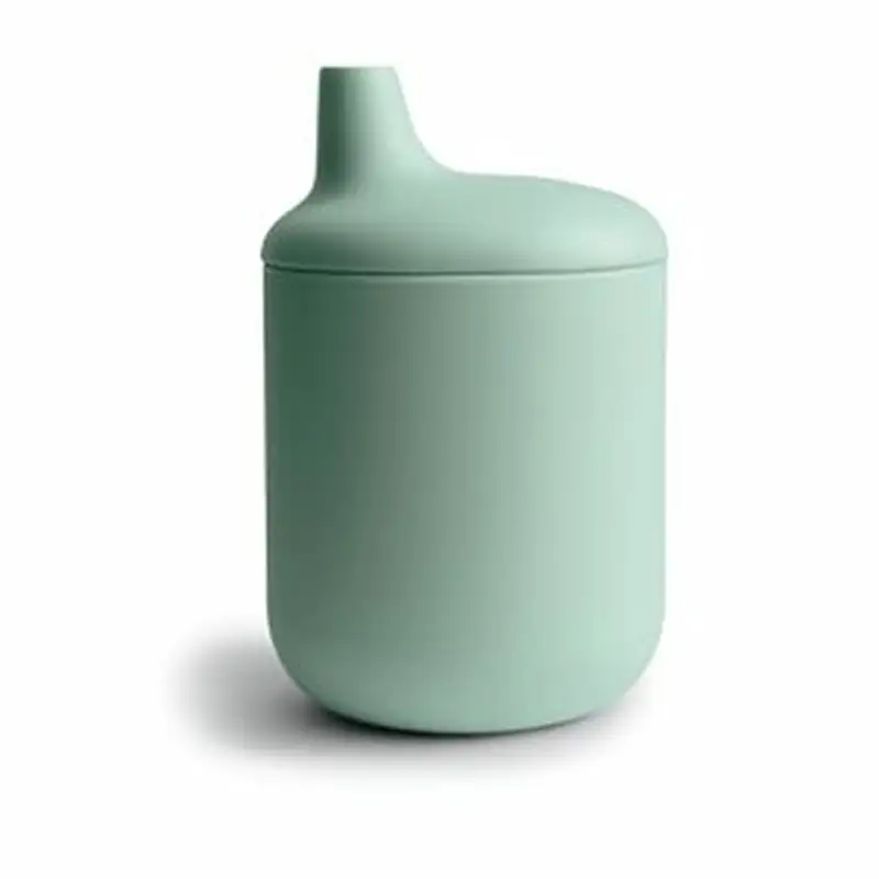 Silikone Sippy Kop Cambridge Blue fra Mushie