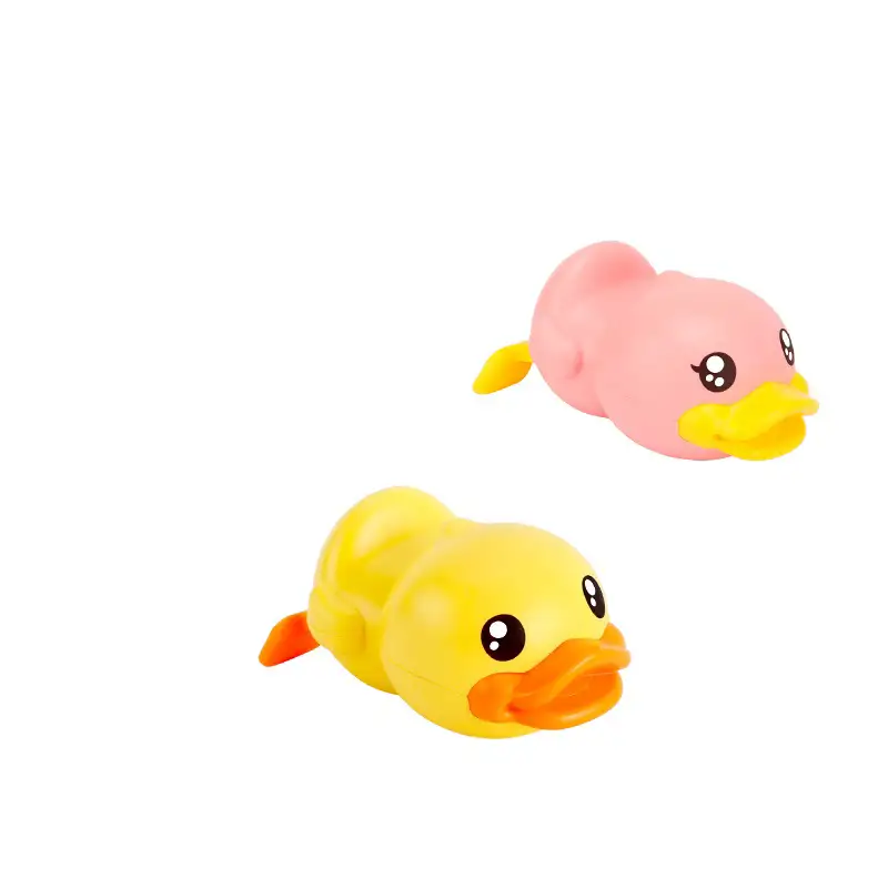 B.duck Wind Up Bath Duck   Gul Pink fra Maki