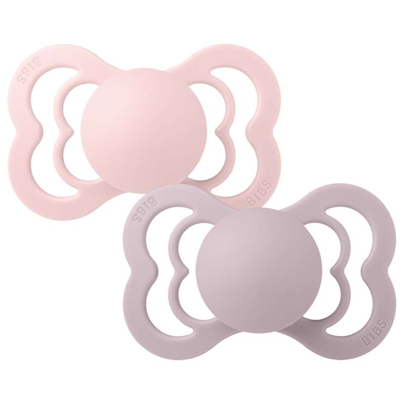 Supreme Sut   2 Pak   Str. 2   Silikone   Blossom Dusky Lilac fra Bibs