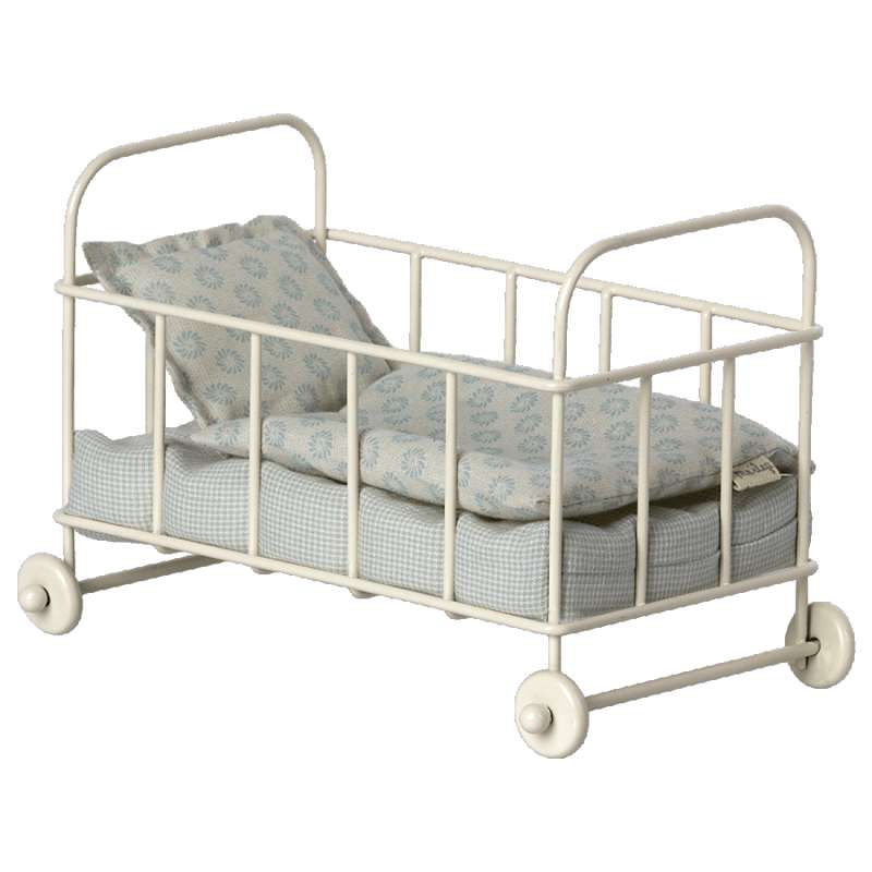 Tremmeseng På Hjul   Miniature   Blå fra Maileg